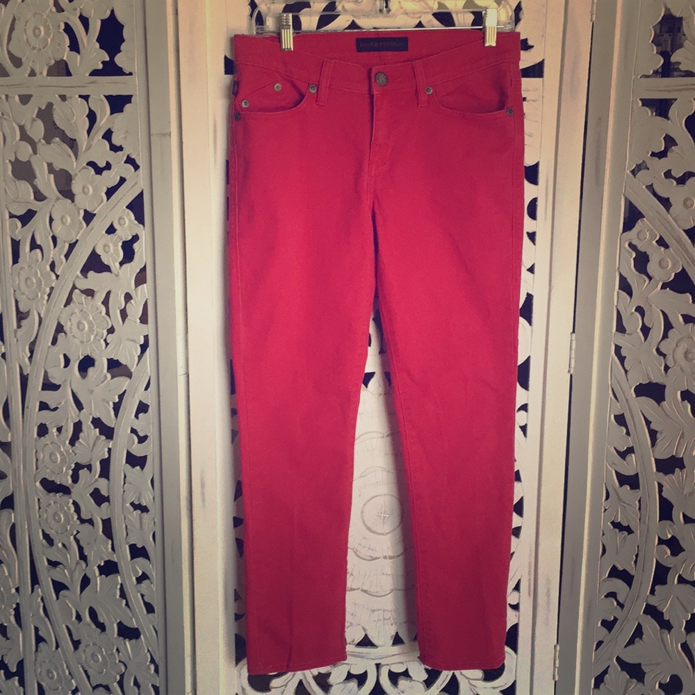 Rock & Republic red skinny jeans